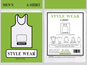 Style Wear A-Shirt White – 12 pc