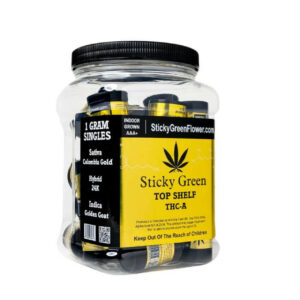 Sticky Green Top Shelf THC-A Flower 1G Display
