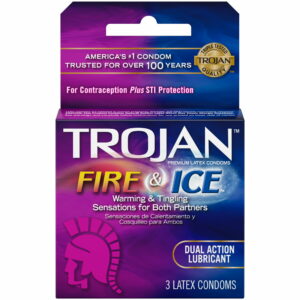 TROJAN Fire & Ice Dual Action 6 Packs of 3 Pack Condoms