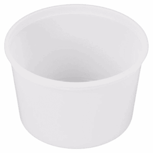 Rise Heavy Duty 64 oz. Microwavable Translucent Heavy Plastic Deli Lid - 100/Case