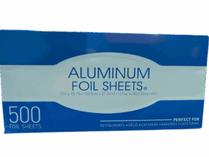 Aluminum Silver 12 x10.75 Foil Sheet, 500 Count